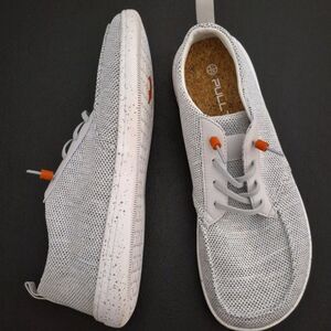 Casual Slip On Shoe Men 10 Barefoot Wide Toe Light Gray Cork Footbed by Pull Top